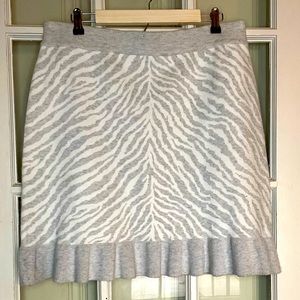 Dolan Zebra Sweater Skirt